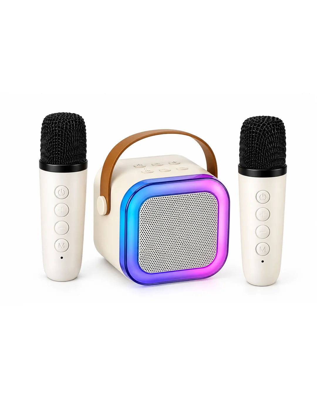 Portable Wireless Karaoke Speaker with Dual Microphones