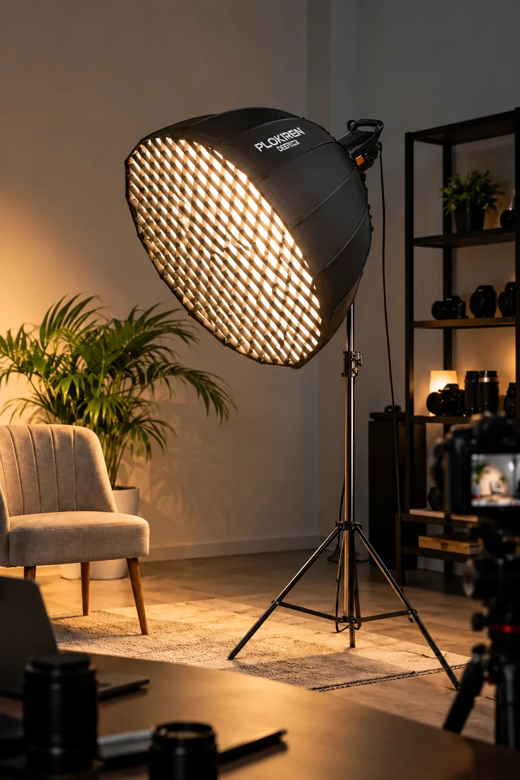 Plokama Pk400s Softbox with diffuser & grid