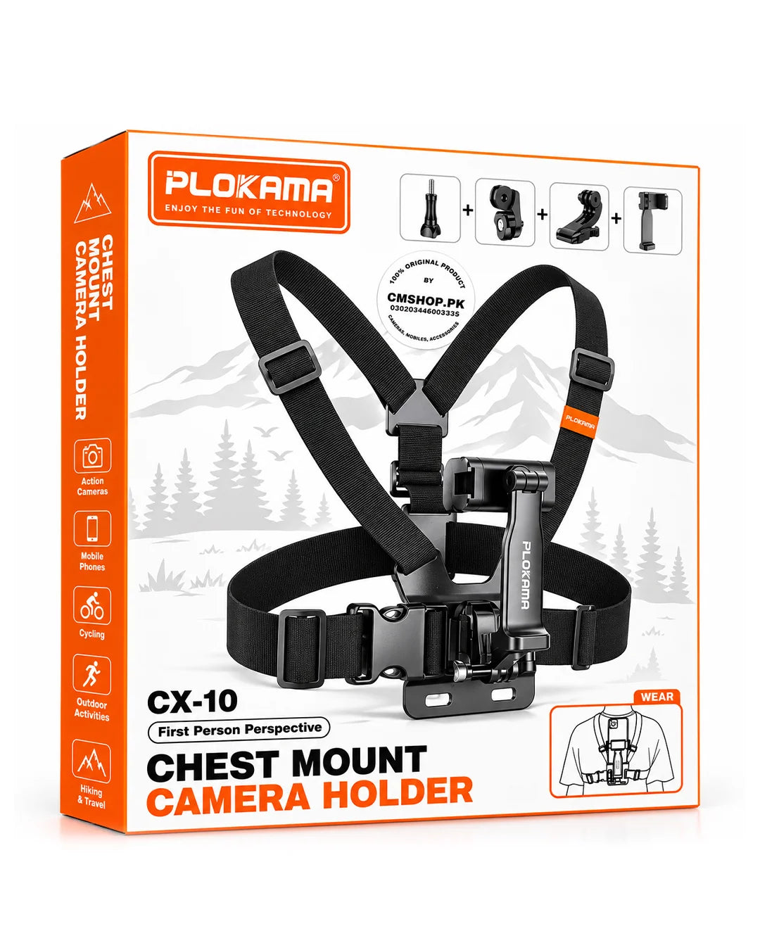 Plokama CX10 Chest Mount Camera Holder