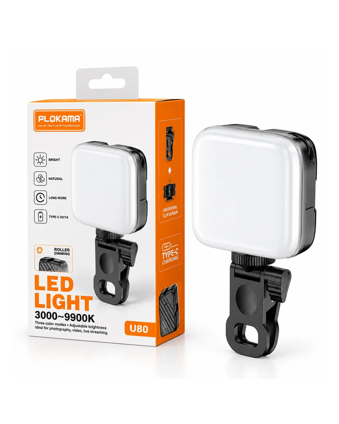 PLOKAMA U80 Portable LED Video Light